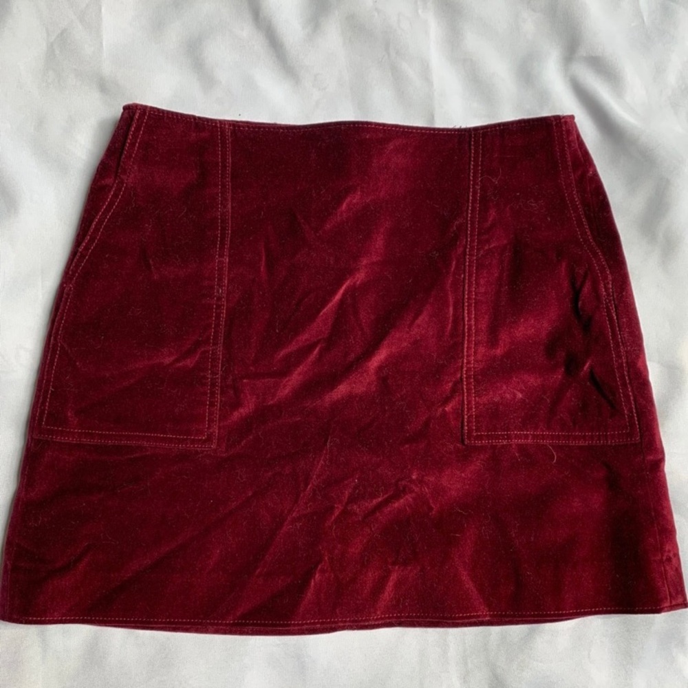 GAP Velvet Mini Skirt w/Pockets